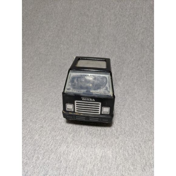 Vintage Tonka Black Semi Truck & Trailer BF Goodrich T/A Tires 1970’s 21 " USA - Picture 6 of 12